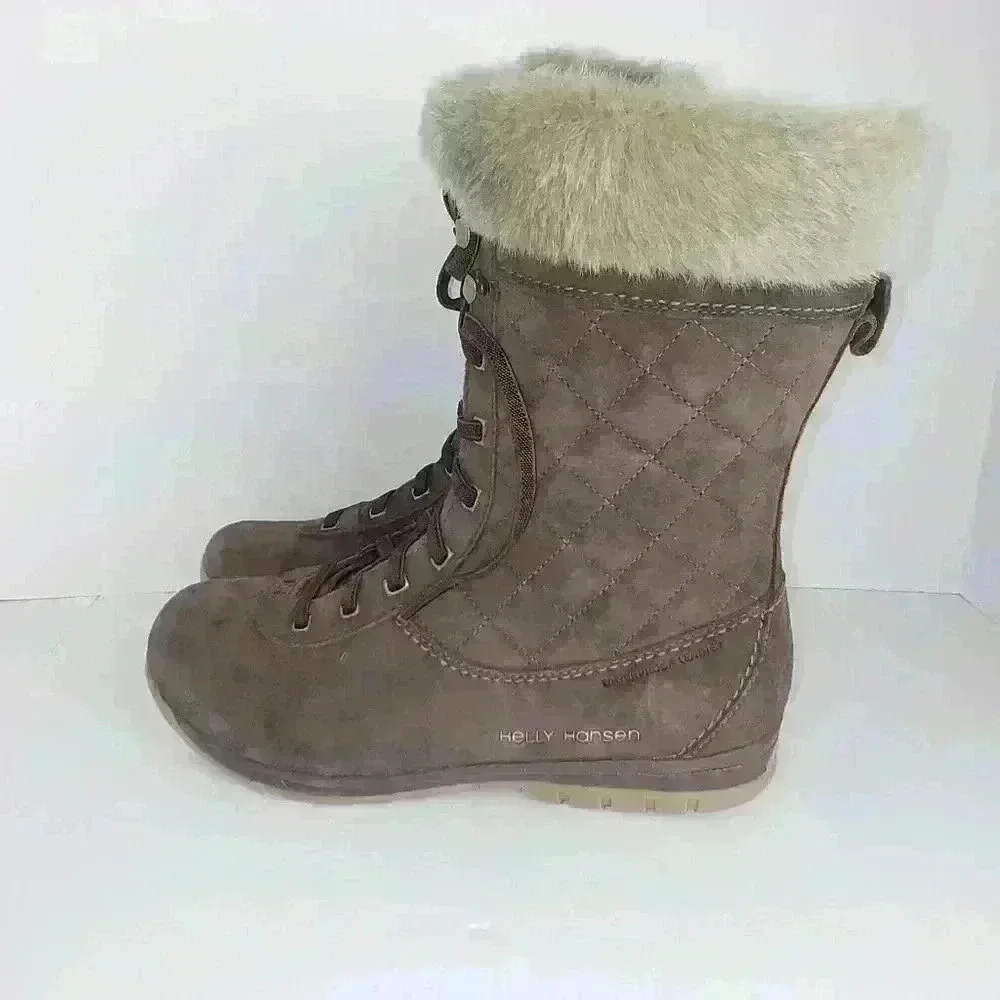 Helly Hansen Eir Lace Up Boots Brown Sz 7.5 W NEW WITHOUT BOX